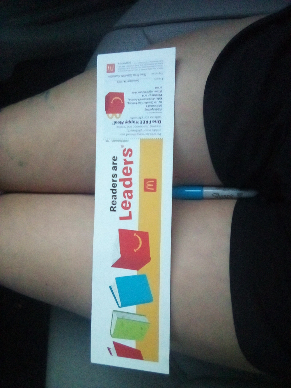 McDonald's Kids Coupon And A Sharpie Mini Marker